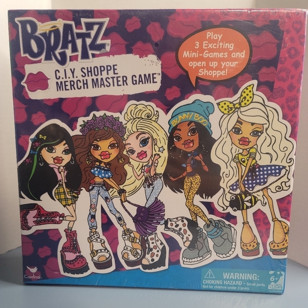 2015 Bratz C.I.Y. Shoppe Merch Master Board Game Complete NEW Sealed In Plastic